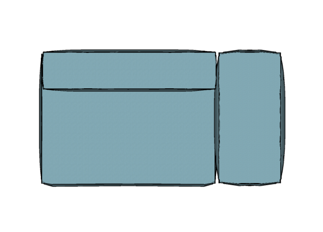 Modulo Sofá Modular Ponta Esquerda Braço Largo - PEBL7 1,98 X 0,99 X 0,76H