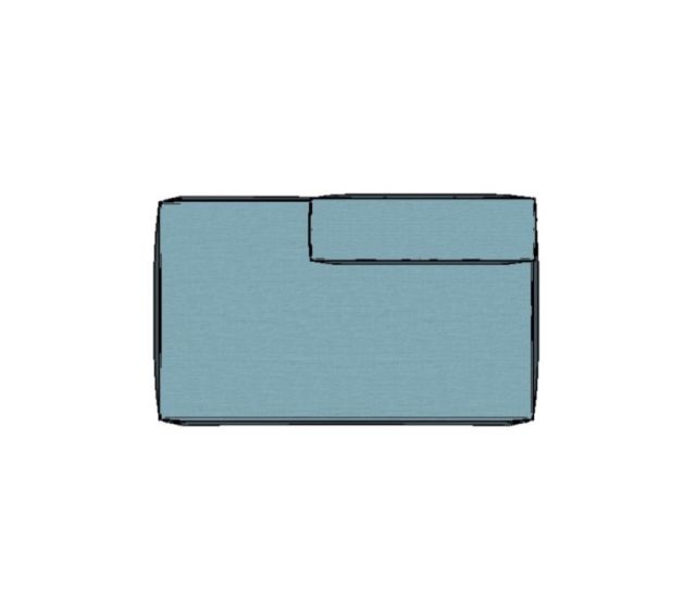 Modulo Sofá Modular Ponta Esquerda Encosto PARCIAL - PEEB5 1,65 X 0,99 X 0,76H