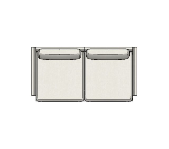 Sofá Osaka 02 Lugares - 1,50 X 0,75 X 0,80H