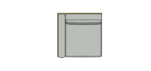 Módulo Sofá Paulistano Com 1 Braço Dir. - 1,39 X 1,39 X 0,70H
