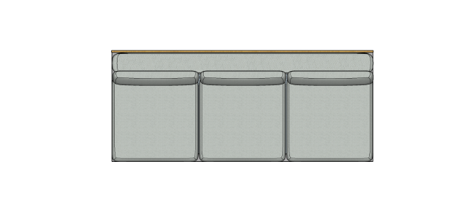 Módulo Sofá Paulistano 3 Lug. Sem Braço - 2,70 X 1,15 X 0,70H
