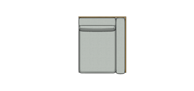 Módulo Sofá Paulistano Com 1 Braço Dir. - 1,15 X 1,39 X 0,70H