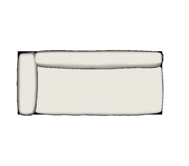 Modulo Sofá Platô Com 01 Braço Esq E Sem Extensor - 2,22 X 0,92 X 0,72H