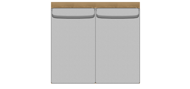 Módulo Sofá Valby Chaise Dupla Sem Braço Com Estante - 2,28 X 2,09 X 0,70H