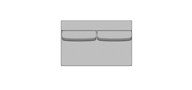 Módulo Sofá Valby 2 Lugares Sem Braço Estofado Largo - 1,80 X 1,15 X 0,70H
