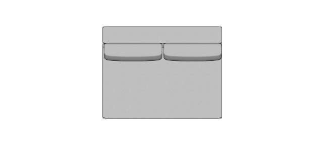 Módulo Sofá Valby 2 Lugares Sem Braço Estofado Largo - 1,80 X 1,39 X 0,70H