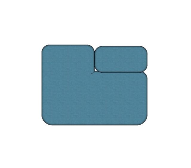 Modulo Sofá Joy Encosto Parcial Esquerdo - EPE120 1,20 X 0,90 X 0,69H