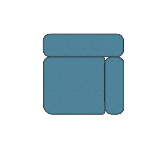 Modulo Sofá Joy Super Modulo Braço Direito - SMBD105 1,05 X 1,05 X 0,69H