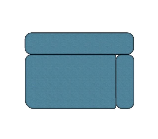 Modulo Sofá Joy Super Modulo Braço Direito - SMBD150 1,50 X 1,05 X 0,69H