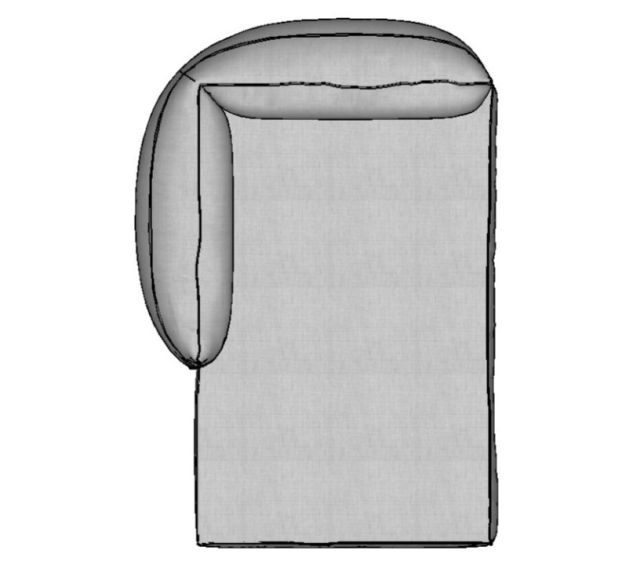 Modulo Sofá Pillow Chaise Esquerda - CHE125 1,25 X 1,70 X 0,80H