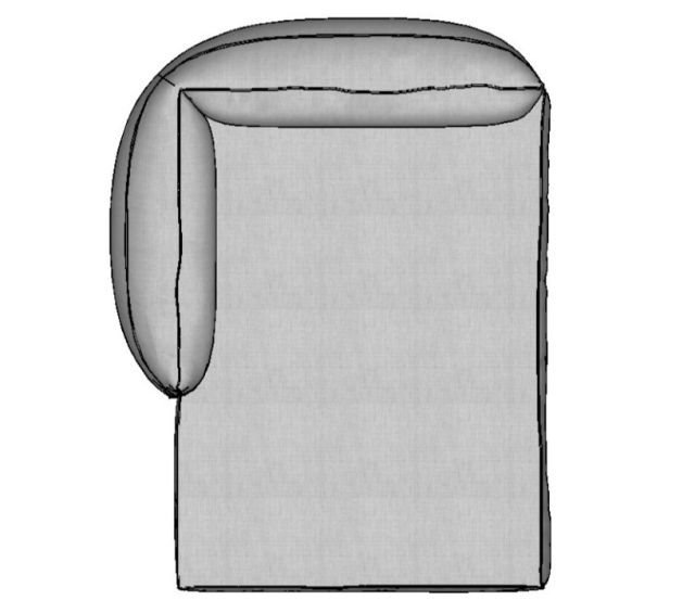 Modulo Sofá Pillow Chaise Esquerda - CHE140 1,40 X 1,70 X 0,80H