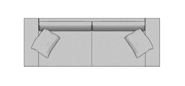 Módulo Sofá Gap 2Br. - 2,80 X 1,00 X 0,82H