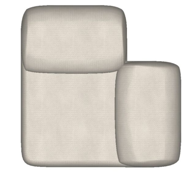 Modulo Sofá Dobra Canto - 1,10 X 1,10 X 0,70H