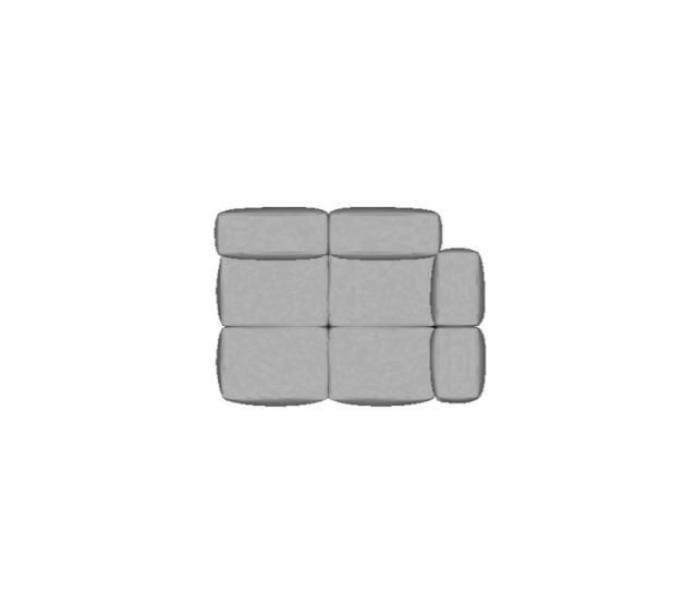 Modulo Sofá Block Canto Direito - 1,39 X 1,00