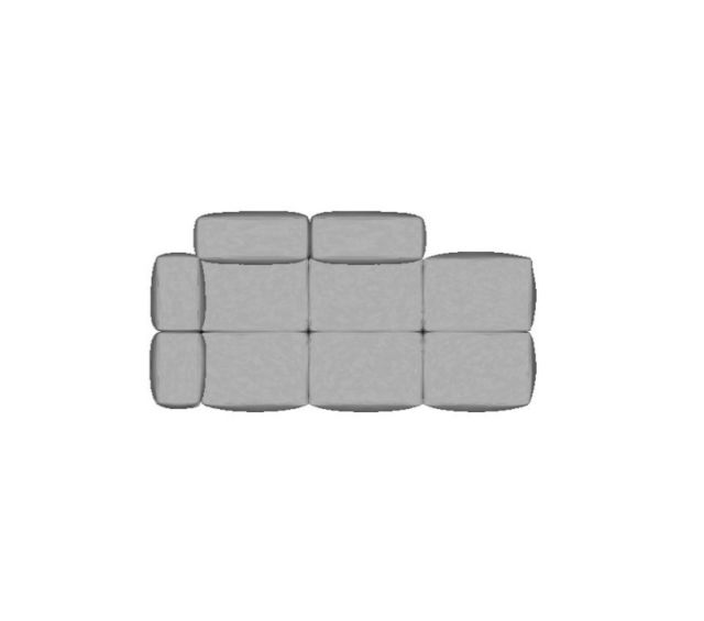 Modulo Sofá Block Encosto Parcial Esquerdo Com Braço - 1,77 X 1,00
