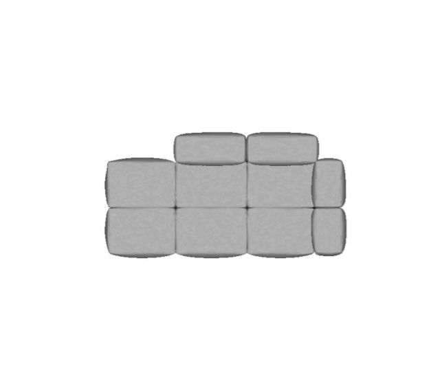 Modulo Sofá Block Encosto Parcial Direito Com Braço - 1,77 X 1,00
