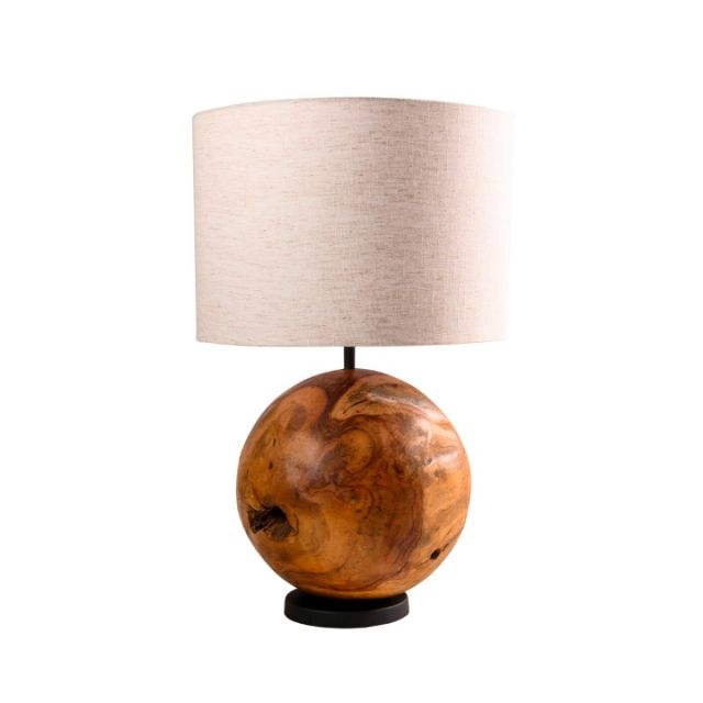 Abajur Bola Madeira P 25 SR10504