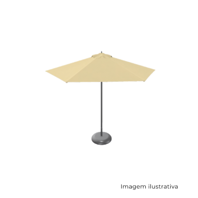Ombrelone Hexagonal - Macrame Com Polia