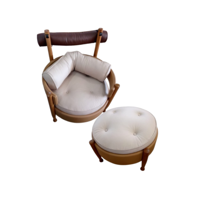 Poltrona Vivi com Banqueta SR1351
