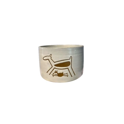 Cachepot Cilindro P Capivara Branco SR12163