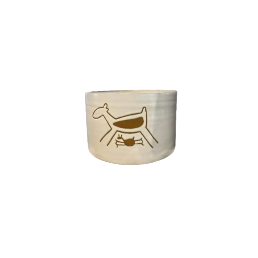 Cachepot Cilindro M Capivara Branco SR12164