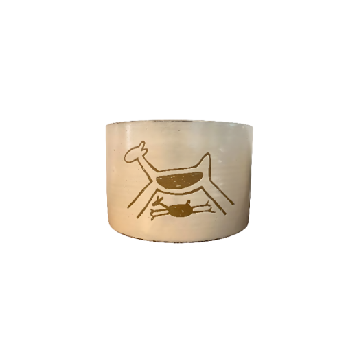 Cachepot Cilindro GG Capivara Branco SR12166