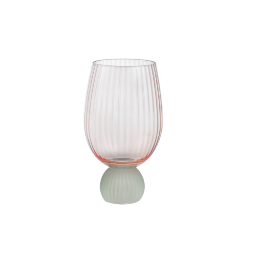 Taça Vinho Tinto Colors 390Ml Laranja C/ Verde 73992 SR12235