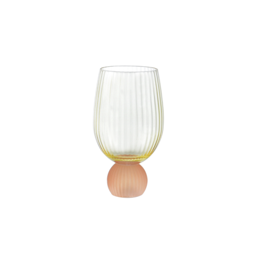 Taça Vinho Tinto Colors 390Ml Amarelo C/ Laranja 73994 SR12236