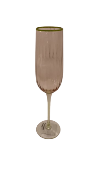 Taça De Vidro Apricot C/ Base Verde 250 Ml - Prev Marco 75218 SR12250