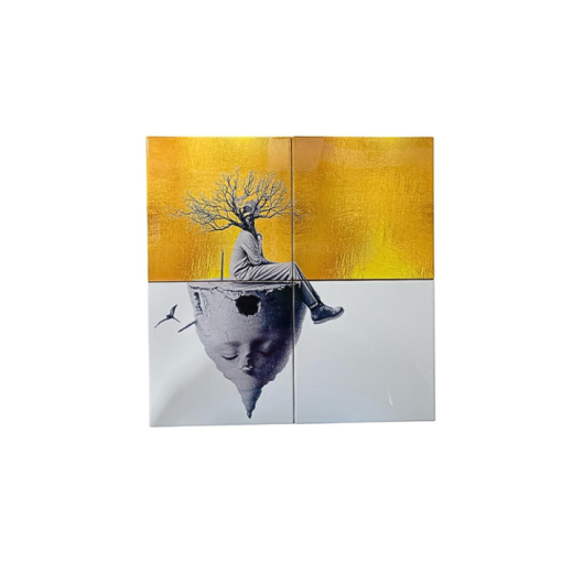 Quadro 4 Azulejos Por Do Sol 2350 SR12298
