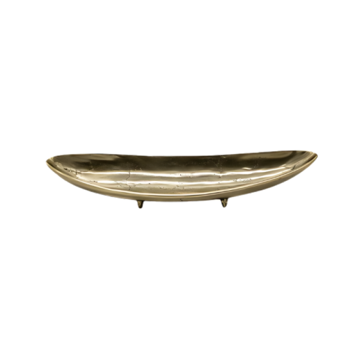 Travessa De Metal Com Pés Dourado F743P SSR12503
