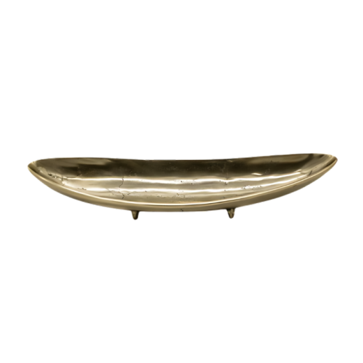 Travessa De Metal Com Pés Dourado F743G SR12504