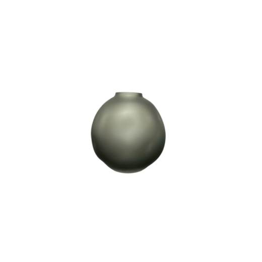 Vaso Esfera Pequeno Amassado Fosco SR12562