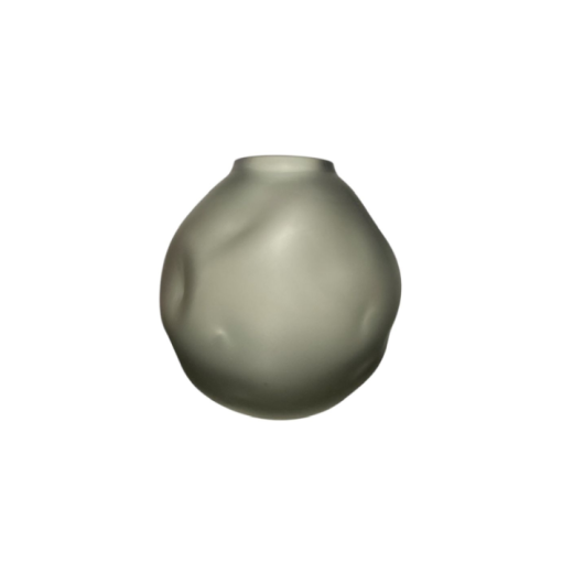 Vaso Esfera Med Amassado Fosco SR12563