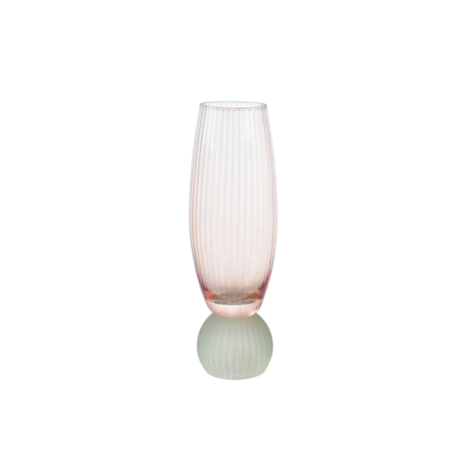 Taça Champanhe Colors 210Ml Laranja C/ Verde 73949 SR12231