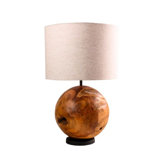 Abajur Bola Madeira P 25 SR10504
