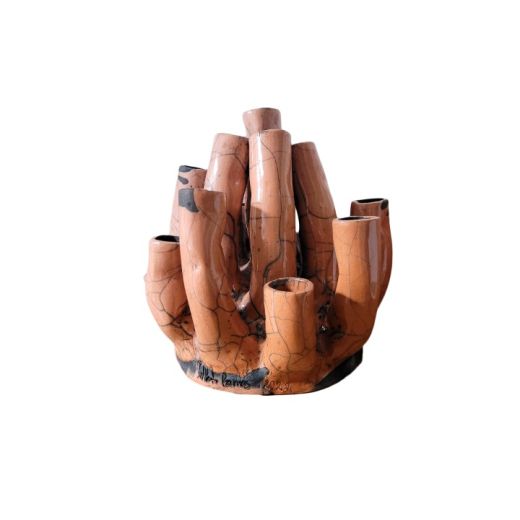 Candelabro Coral Cor Vermelho SR10036