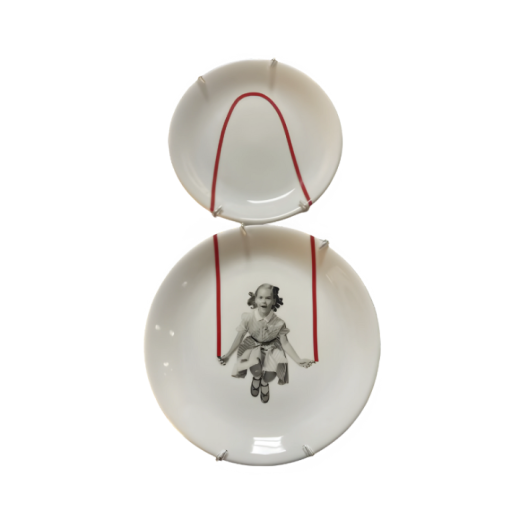 Conjunto 2 Pratos Menina Corda SR10957