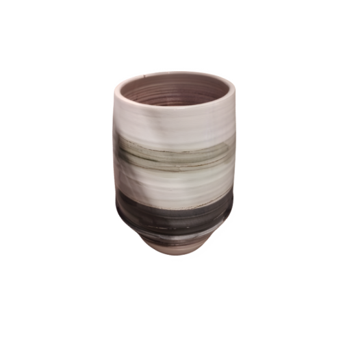 Vaso Decor Em Ceramica Branco