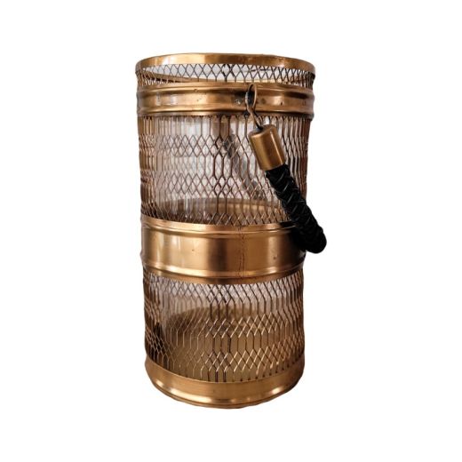 Lanterna De Metal Cil454 E Vidro SR10671