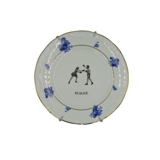 Prato Filette Floral Azul Engalite 0,27 X 0,27H SR10233