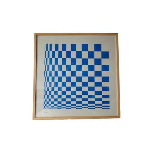 Quadro Xadrez Azul Claro
 SR10348