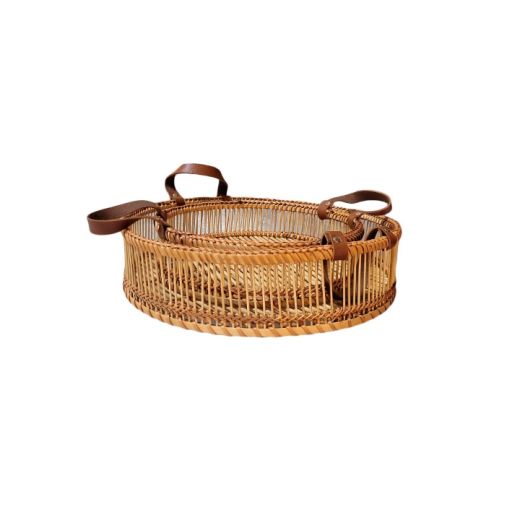 Set De 2 Bandejas Em Bambu Malta SR804