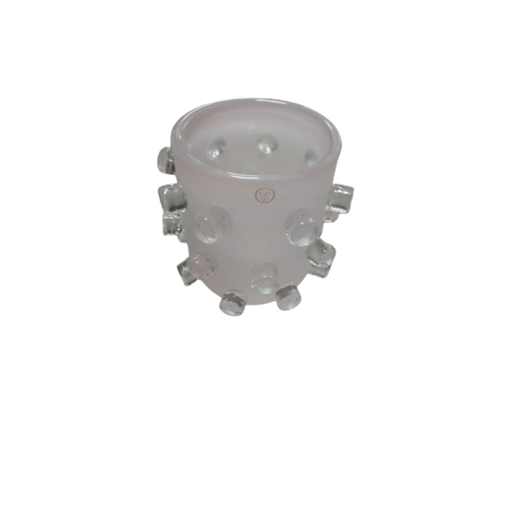 Vaso Pinha P - Champanhe Fosco Sem Ouro Det Cristal SR10596