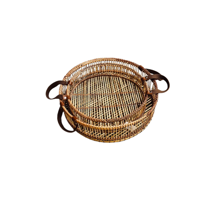 Set De 2 Bandejas Em Bambu Malta SR804