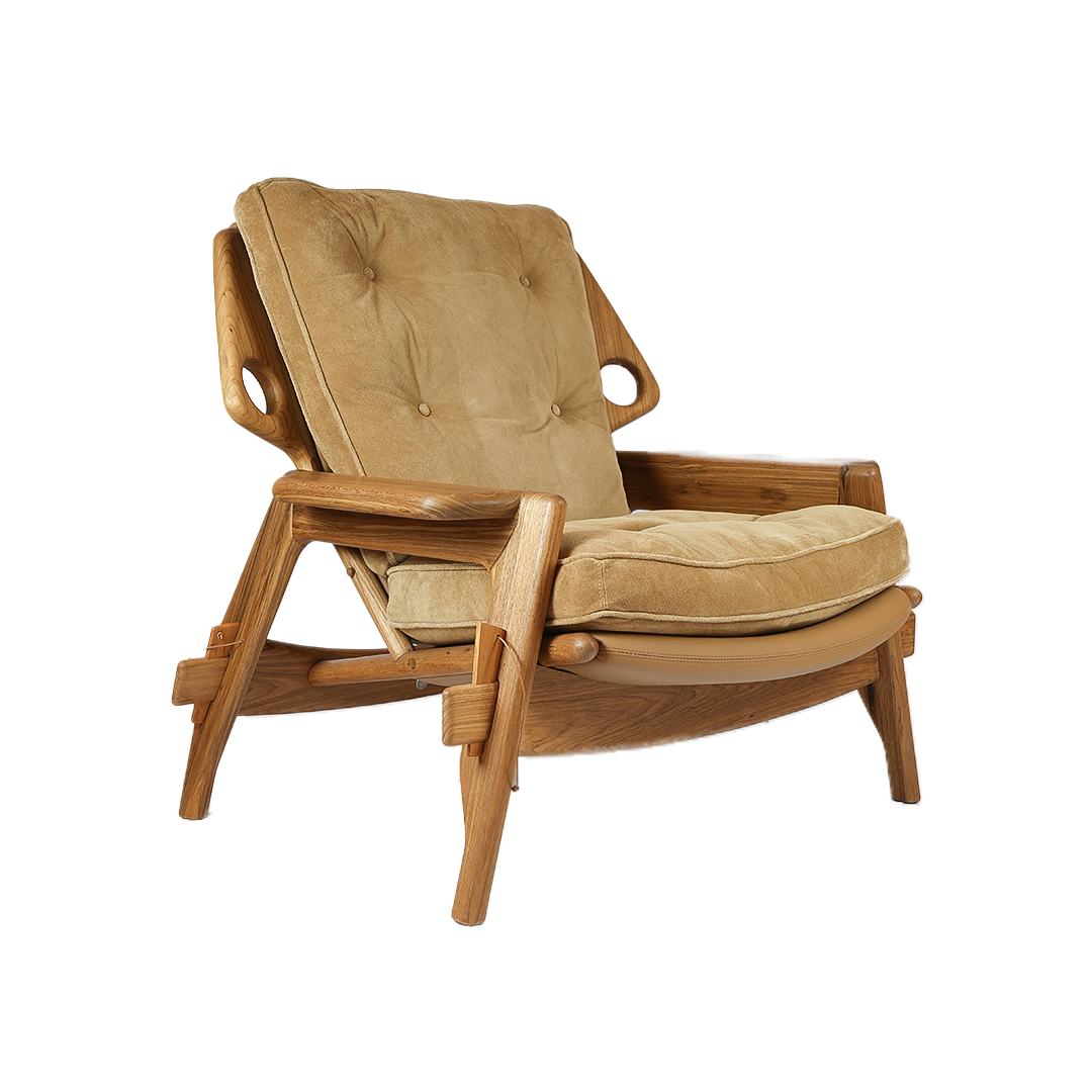 Poltrona Benjamin Com Banqueta SR235