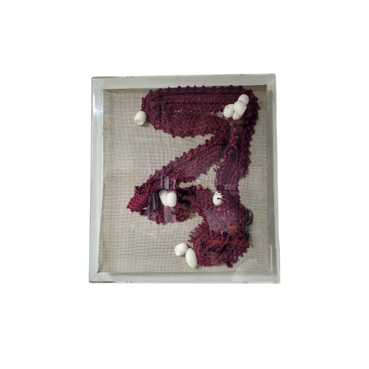 Quadro Croche Em Seda Organica Com Casulos Da Paz
 SR10293