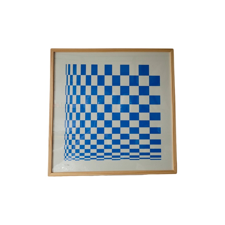 Quadro Xadrez Azul Claro
 SR10348