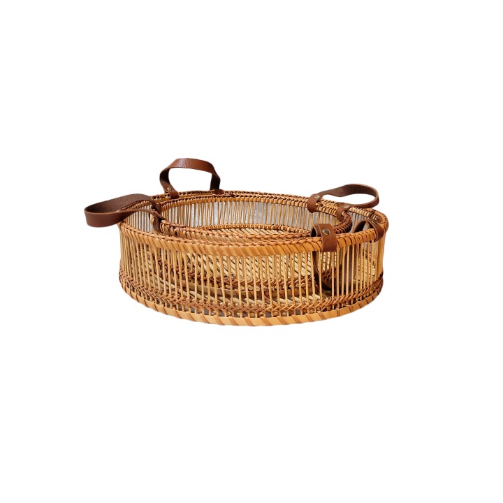 Set De 2 Bandejas Em Bambu Malta SR804