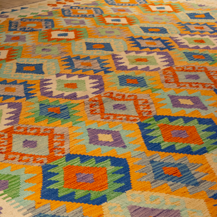 Tapete Kilim Paquistanes Retangular - 2,97C X 2,53L SR821